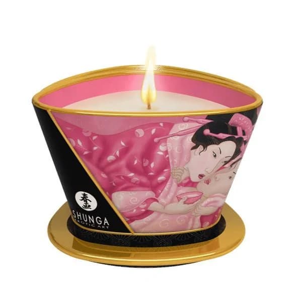 Масажна свічка Shunga Massage Candle – Rose Petals 170ml